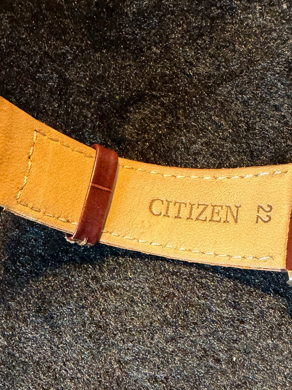 Citizen Men’s Eco-Drive Chronograph Watch - White Dial, Brown Strap - Picture 5 of 14